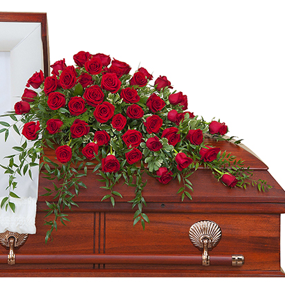 1560 Cojín Fúnebre con 40 Rosas seleccionadas importadas