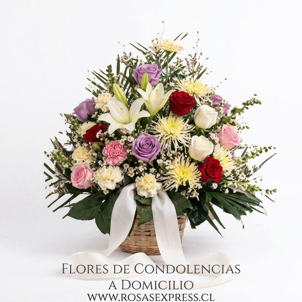FLORES DE CONDOLENCIAS COLORIDO A DOMICILIO SANTIAGO CHILE