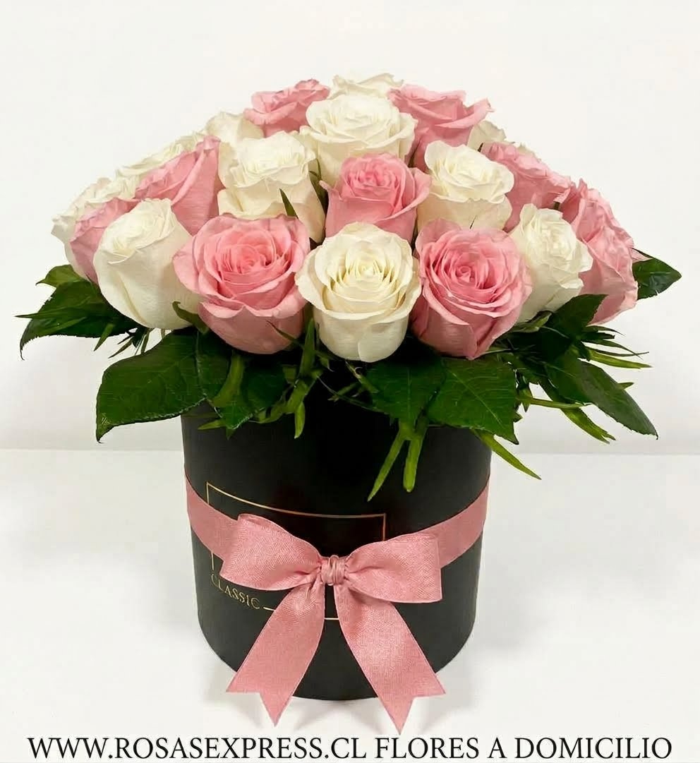 FLORES A DOMICILIO ROSAS BLANCAS Y ROSADAS